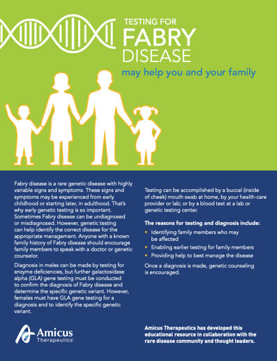 Testing for Fabry disease Brochure | Download